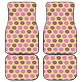 8-Bit Pixel Donut Print Front and Back Car Floor Mats