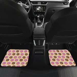 8-Bit Pixel Donut Print Front and Back Car Floor Mats