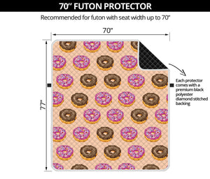 8-Bit Pixel Donut Print Futon Protector