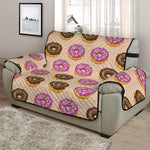 8-Bit Pixel Donut Print Half Sofa Protector