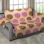 8-Bit Pixel Donut Print Loveseat Protector