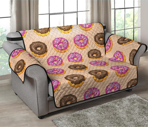 8-Bit Pixel Donut Print Loveseat Protector