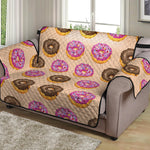 8-Bit Pixel Donut Print Loveseat Protector