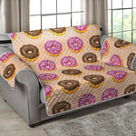 8-Bit Pixel Donut Print Loveseat Protector