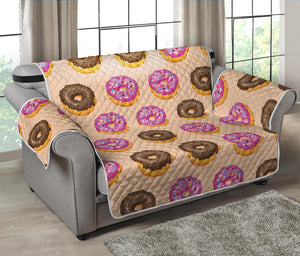 8-Bit Pixel Donut Print Loveseat Protector