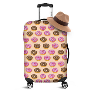 8-Bit Pixel Donut Print Luggage Cover