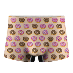 8-Bit Pixel Donut Print Men's Boxer Briefs