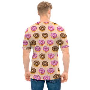 8-Bit Pixel Donut Print Men's T-Shirt