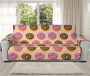 8-Bit Pixel Donut Print Oversized Sofa Protector