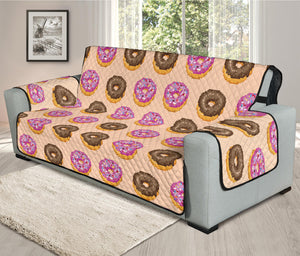 8-Bit Pixel Donut Print Oversized Sofa Protector