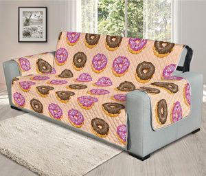 8-Bit Pixel Donut Print Oversized Sofa Protector