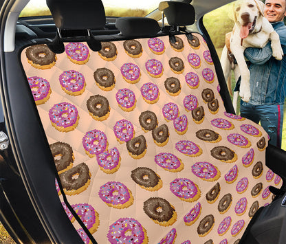 8-Bit Pixel Donut Print Pet Car Back Seat Cover