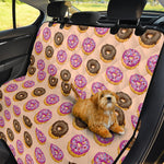 8-Bit Pixel Donut Print Pet Car Back Seat Cover