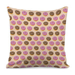 8-Bit Pixel Donut Print Pillow Cover