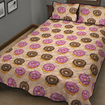 8-Bit Pixel Donut Print Quilt Bed Set