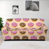 8-Bit Pixel Donut Print Sofa Cover