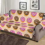 8-Bit Pixel Donut Print Sofa Protector