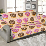 8-Bit Pixel Donut Print Sofa Protector