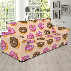 8-Bit Pixel Donut Print Sofa Slipcover