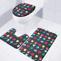 8-Bit Pixel Game Items Print 3 Piece Bath Mat Set