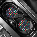 8-Bit Pixel Game Items Print Car Coasters