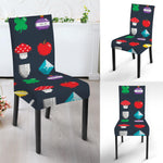 8-Bit Pixel Game Items Print Dining Chair Slipcover