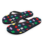 8-Bit Pixel Game Items Print Flip Flops