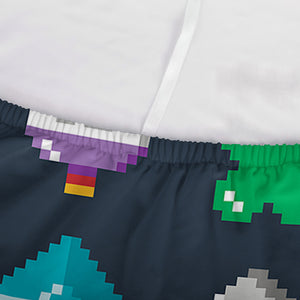 8-Bit Pixel Game Items Print Sofa Cover