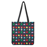 8-Bit Pixel Game Items Print Tote Bag