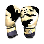 8-Bit Pixel Halloween Bat Print Boxing Gloves