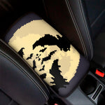 8-Bit Pixel Halloween Bat Print Car Center Console Cover