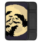 8-Bit Pixel Halloween Bat Print Car Center Console Cover