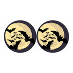 8-Bit Pixel Halloween Bat Print Car Coasters