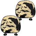 8-Bit Pixel Halloween Bat Print Car Headrest Covers