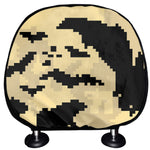 8-Bit Pixel Halloween Bat Print Car Headrest Covers
