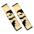 8-Bit Pixel Halloween Bat Print Car Seat Belt Covers