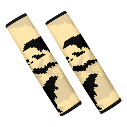 8-Bit Pixel Halloween Bat Print Car Seat Belt Covers