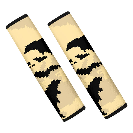 8-Bit Pixel Halloween Bat Print Car Seat Belt Covers