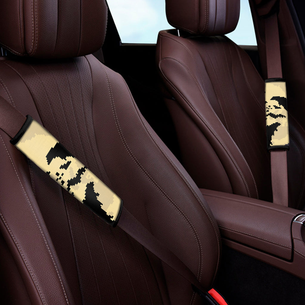 8-Bit Pixel Halloween Bat Print Car Seat Belt Covers