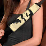 8-Bit Pixel Halloween Bat Print Car Seat Belt Covers