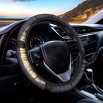 8-Bit Pixel Halloween Bat Print Car Steering Wheel Cover