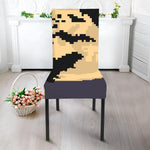 8-Bit Pixel Halloween Bat Print Dining Chair Slipcover