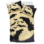 8-Bit Pixel Halloween Bat Print Duvet Cover Bedding Set