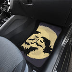 8-Bit Pixel Halloween Bat Print Front and Back Car Floor Mats