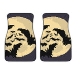 8-Bit Pixel Halloween Bat Print Front Car Floor Mats