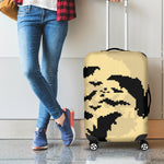 8-Bit Pixel Halloween Bat Print Luggage Cover