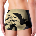 8-Bit Pixel Halloween Bat Print Men's Boxer Briefs