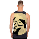 8-Bit Pixel Halloween Bat Print Men's Tank Top