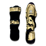 8-Bit Pixel Halloween Bat Print Muay Thai Shin Guard