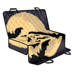 8-Bit Pixel Halloween Bat Print Pet Car Back Seat Cover